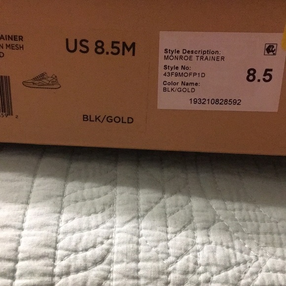 Michael Kors Gold and Black Monroe Trainers - Picture 10 of 10